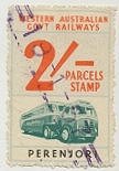 Western Australia Railway Parcels Stamps Perenjori
